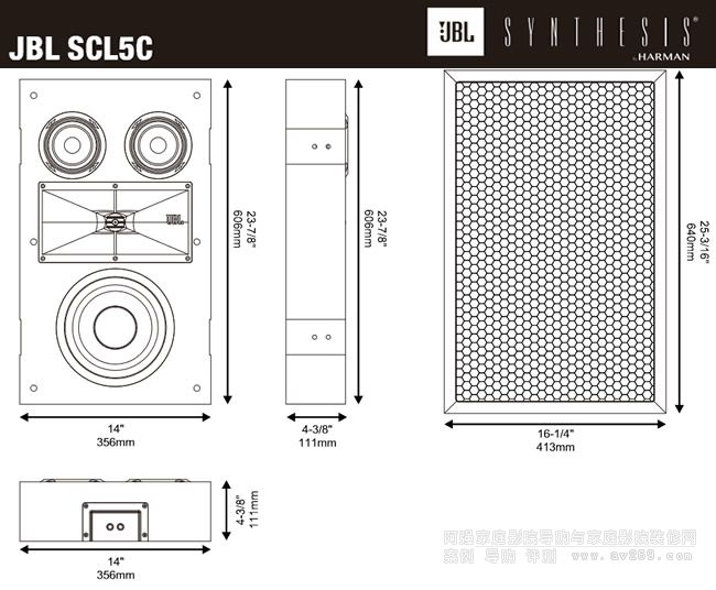 JBL SCL5Cbߴ